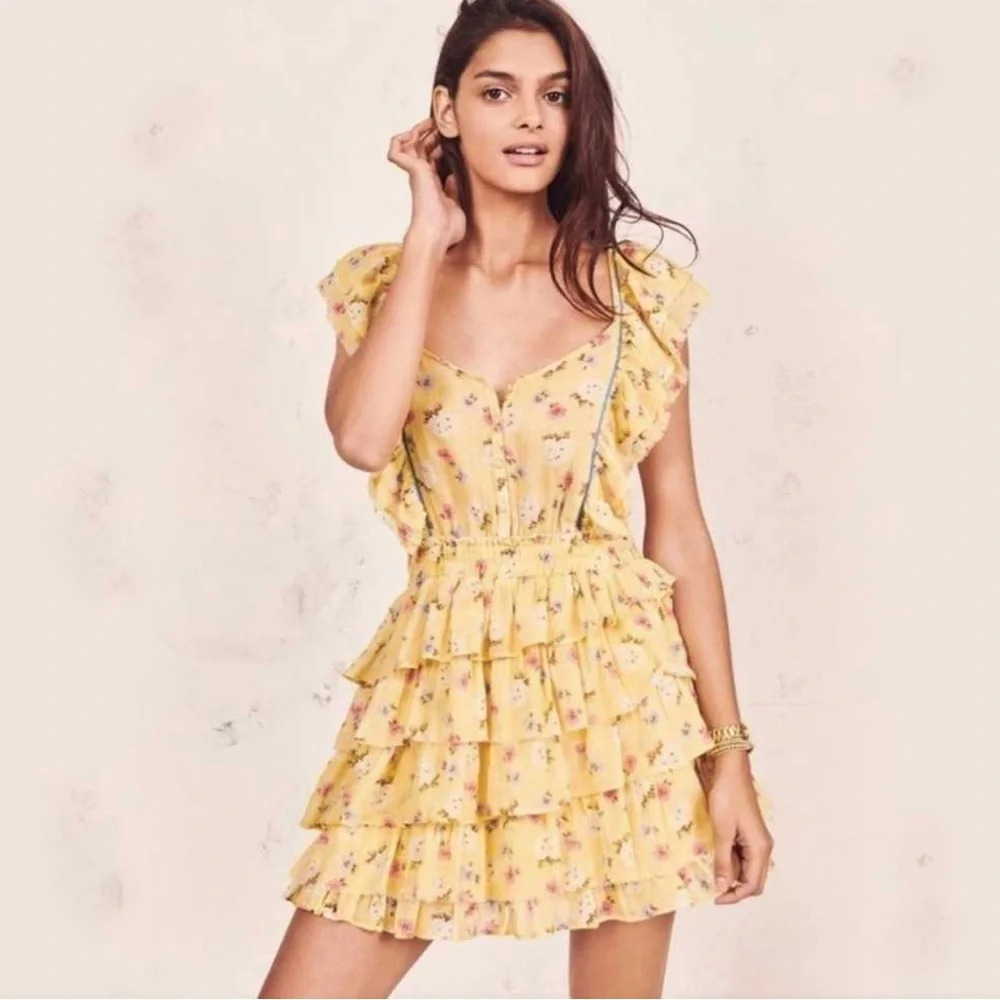 LoveShackFancy Phyllis Tiered Dress